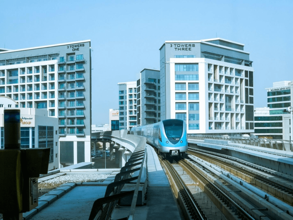 Dubai Metro Train View